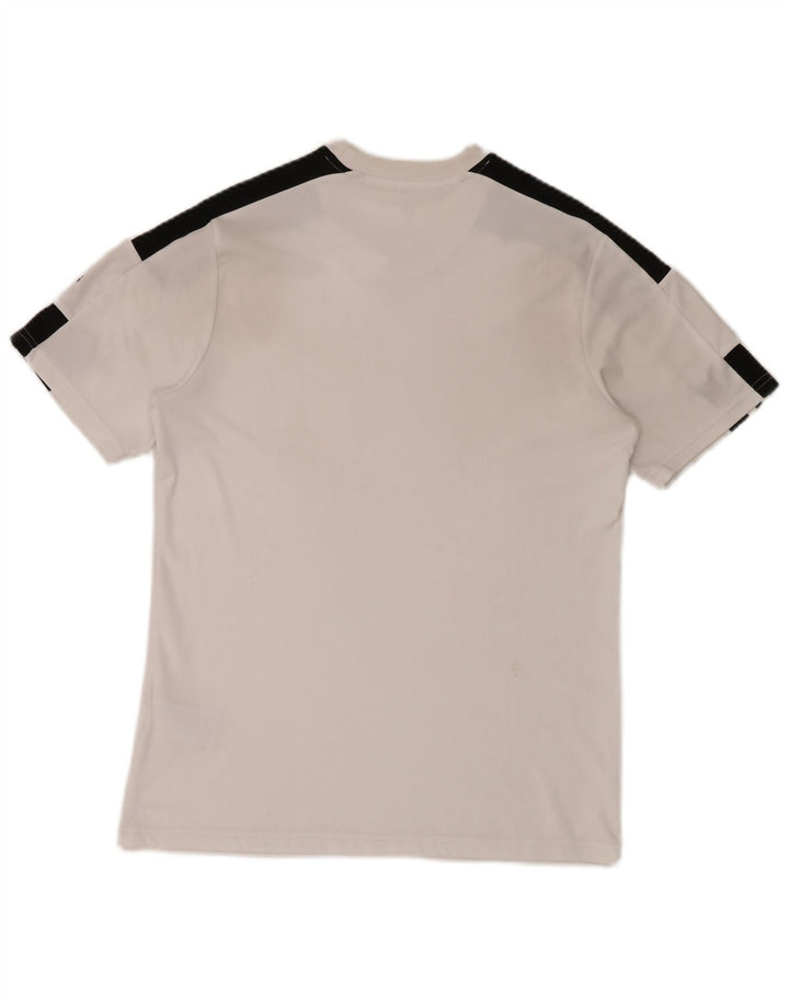 Męska koszulka Adidas Aeroready Top, średni biały poliester z blokami kolorów