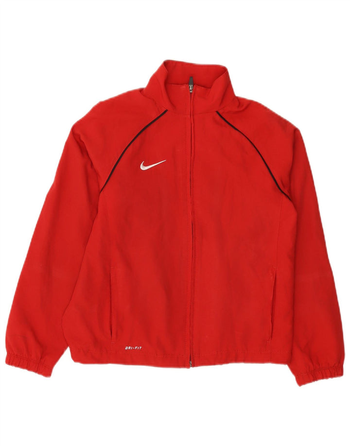 Chłopięca kurtka dresowa NIKE Dri Fit, mała, czerwona, poliester, 8-9 lat