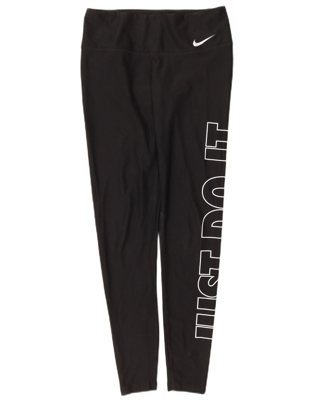 Damskie legginsy Nike Dri Fit Graphic UK 8, małe, czarne, poliestrowe