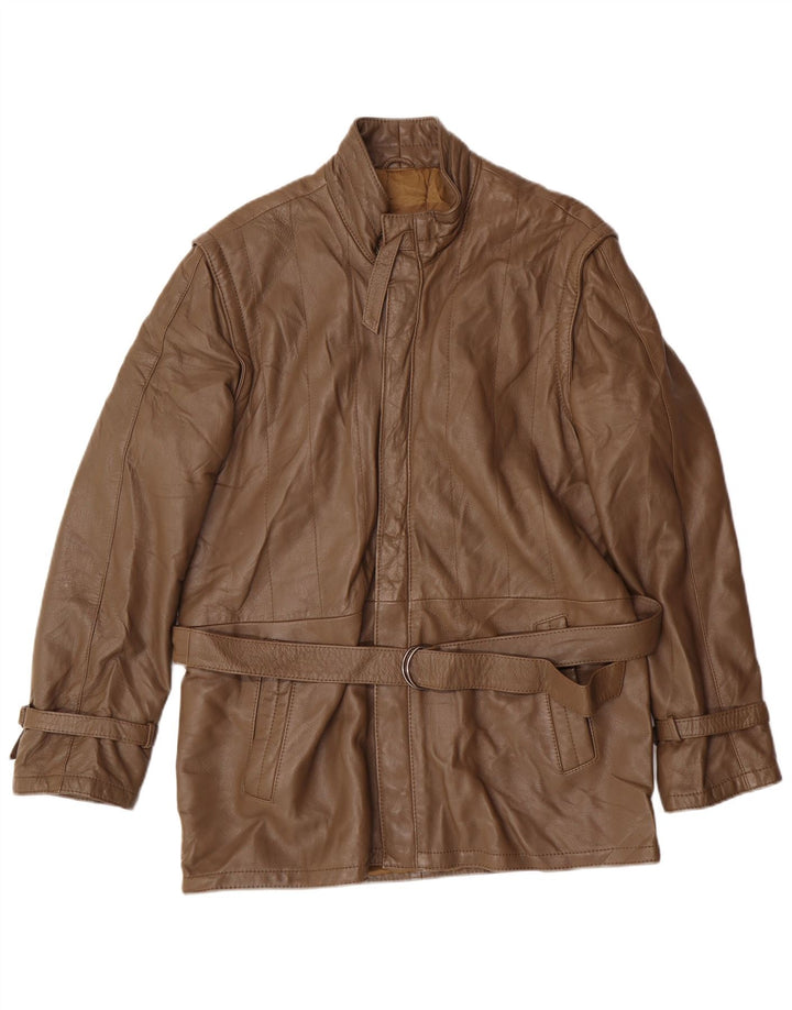 Pelle Moda Męska kurtka skórzana UK 36 Small Brown