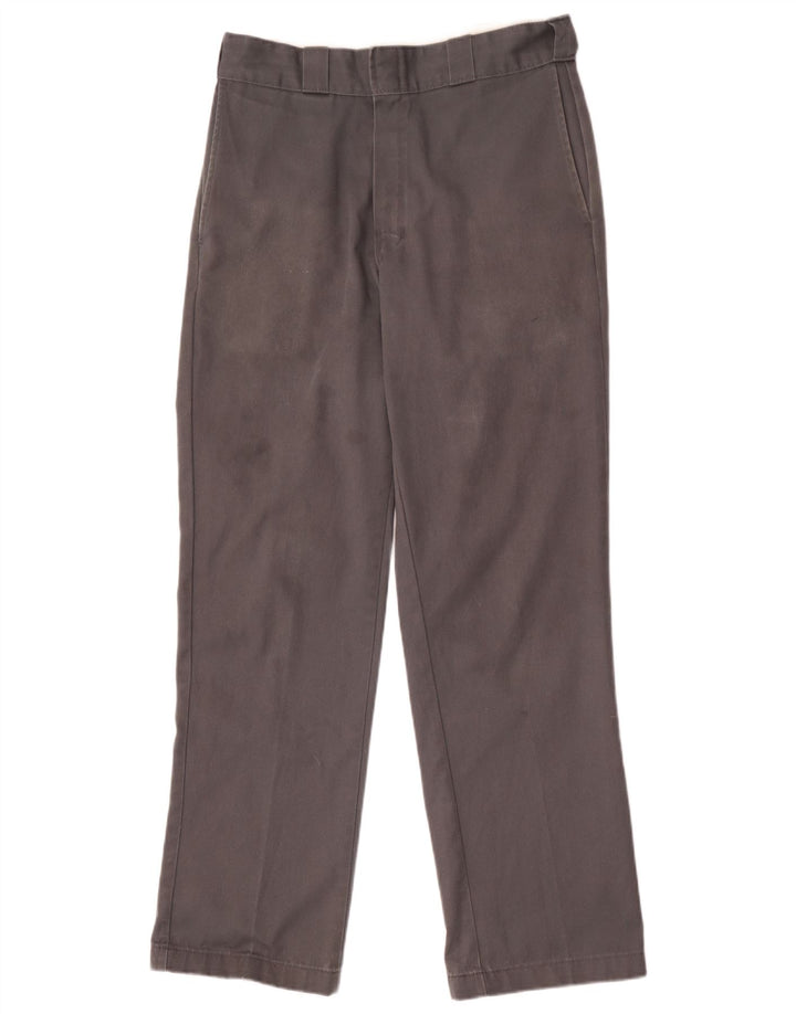 Męskie proste spodnie chino Dickies W32 L32 Szary poliester