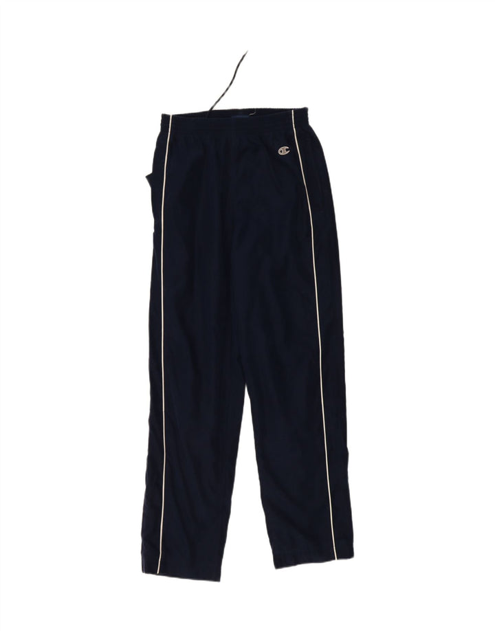 CHAMPION Mens Tracksuit Trousers Small Navy Blue Polyester Vintage Champion and Second-Hand Champion from Messina Hembry 