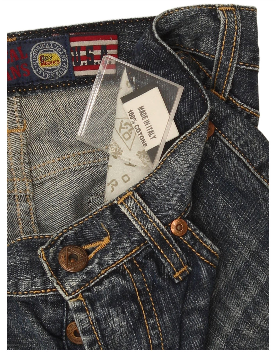 Damskie spodenki jeansowe Roy Rogers IT 44 Medium W30 Niebieskie bawełniane