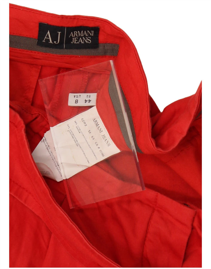 Damska spódnica w kształcie litery A Armani US 8 Medium W30 Czerwona bawełna