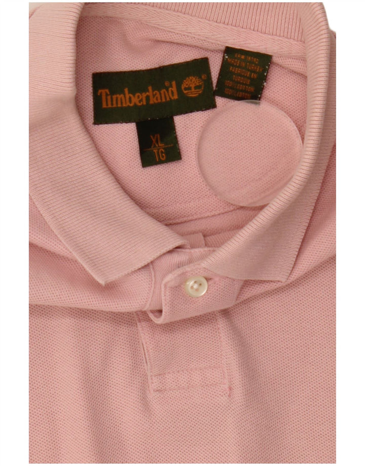 Męska koszulka polo Timberland XL, różowa, bawełniana