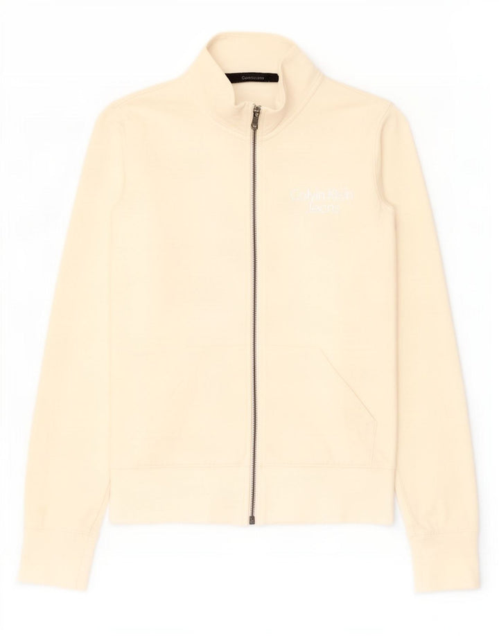 Damska kurtka dresowa Calvin Klein Jeans UK 12 Medium Off White