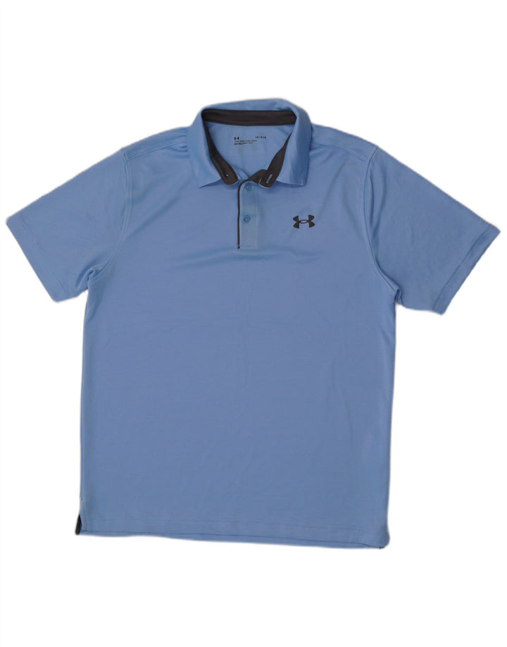 Męska koszulka polo Under Armour, duża, niebieska, z poliestru