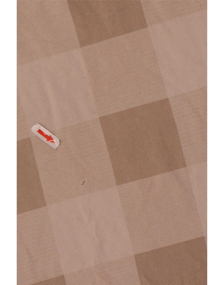 Męska koszulka polo Fred Perry, mała, beżowa, geometryczna bawełna