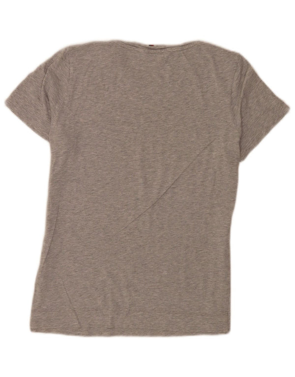 Damska koszulka graficzna Tommy Hilfiger Top UK 8 Small Grey Flecked