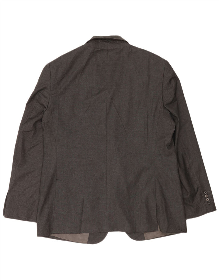 MARKS & SPENCER Męska marynarka zapinana na 2 guziki, UK 44 XL, szary poliester