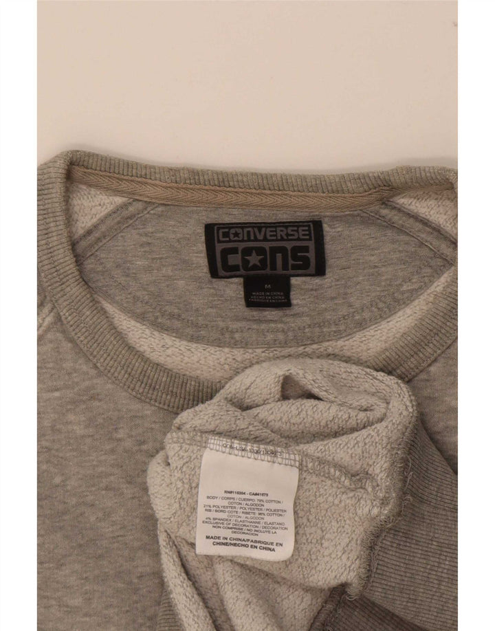 Damska bluza Converse Graphic Jumper UK 14 Średnia szara bawełna