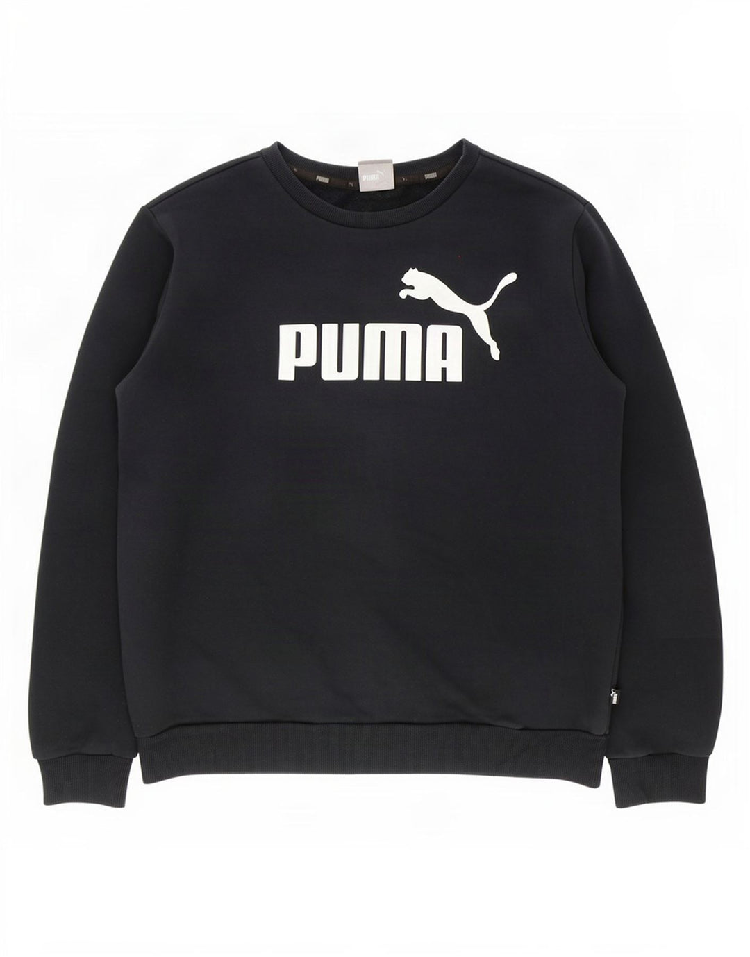 Męska bluza z grafiką Puma, średnia czarna, bawełniana
