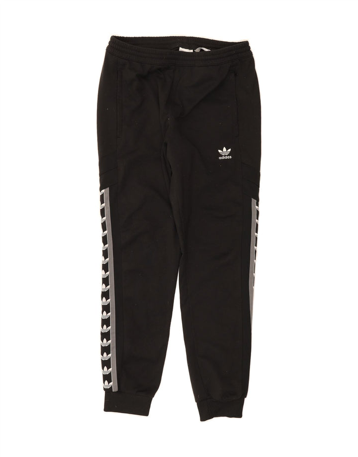 ADIDAS Mens Graphic Tracksuit Trousers Large  Black Polyester Vintage Adidas and Second-Hand Adidas from Messina Hembry 
