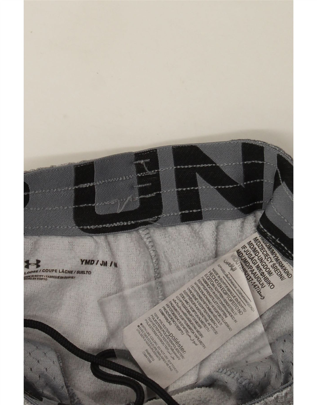 Chłopięce spodenki sportowe Under Armour Graphic 9-10 lat, średnioszare, nakrapiane