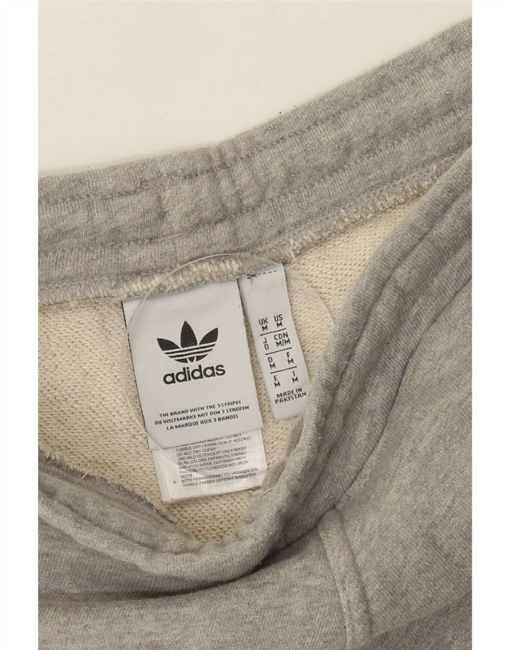 Męskie spodenki sportowe Adidas, średnioszare, bawełniane