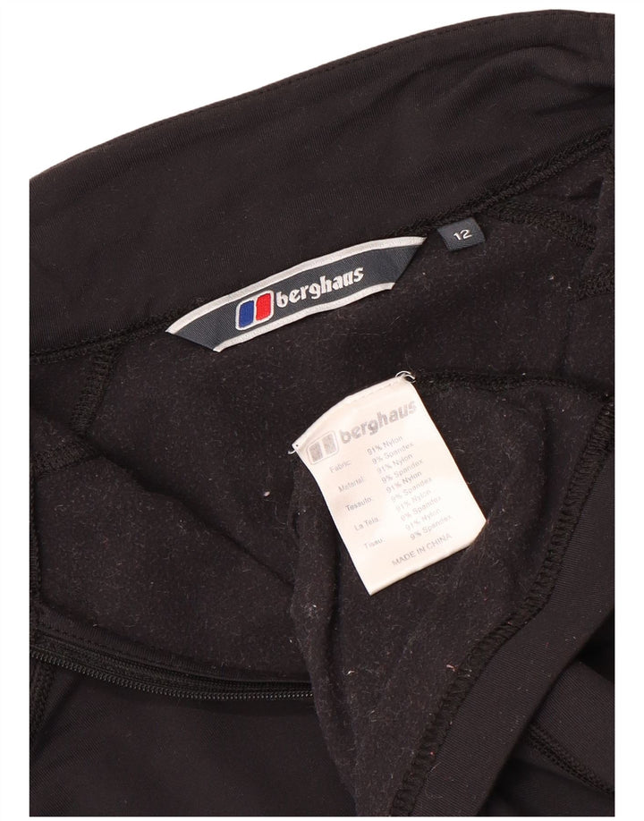 Damski dres z zamkiem błyskawicznym Berghaus UK 12, średni czarny nylon