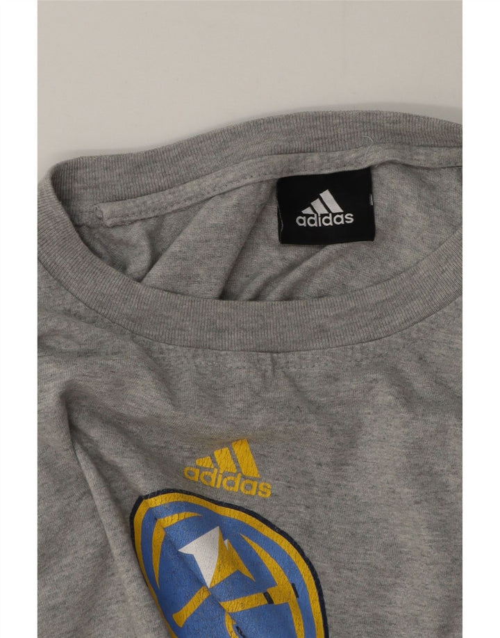 Adidas Męskie Denver Nuggets Graphic Top z długim rękawem, średnioszary, nakrapiany