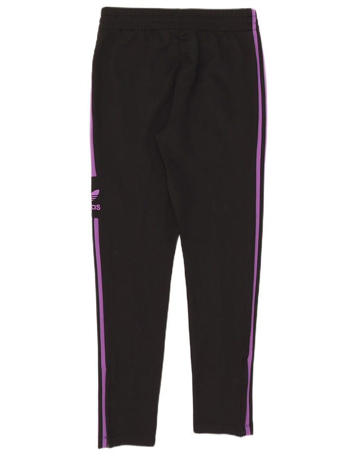 Damskie spodnie dresowe Adidas UK 10, małe, czarne, poliestrowe