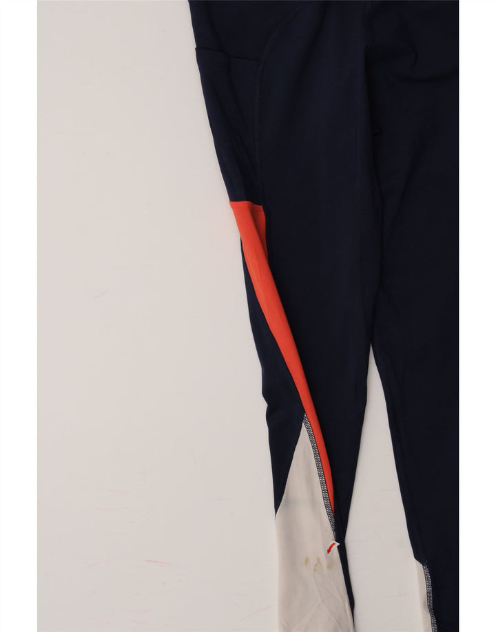 CHAMPION Womens Leggings UK 12 Medium  Navy Blue Colourblock Polyester Vintage Champion and Second-Hand Champion from Messina Hembry 