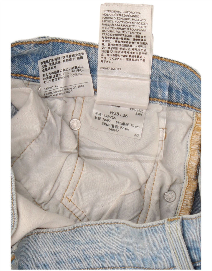 Damskie jeansy Levi's 501 Straight W28 L26 Niebieskie bawełniane