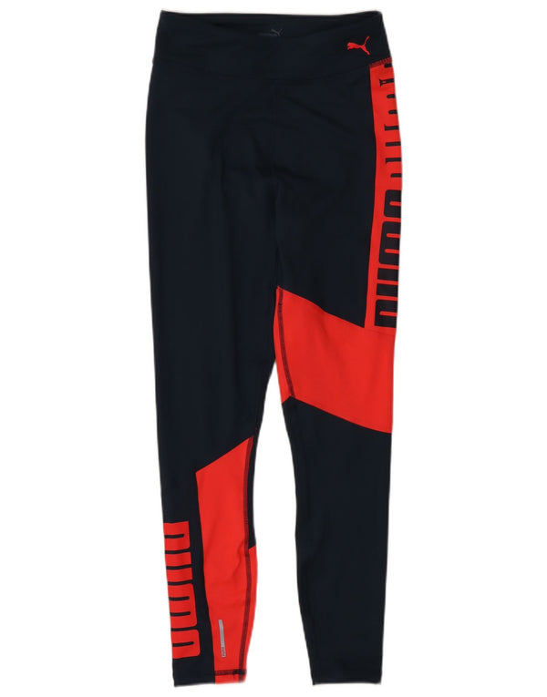 Damskie legginsy Puma Graphic UK 4 XS w kolorze granatowym