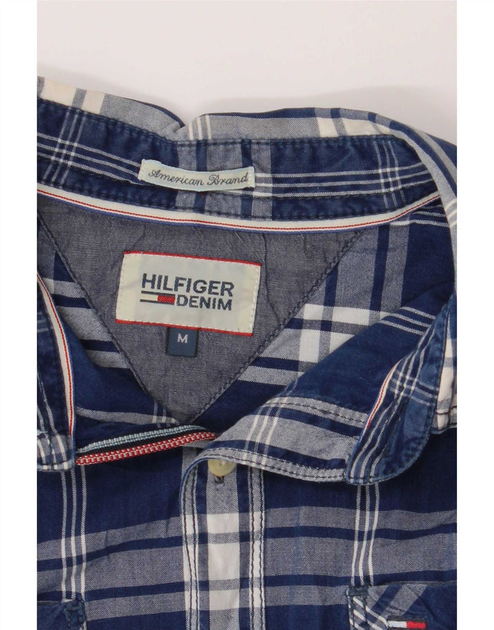 Koszula męska Tommy Hilfiger w średnią niebieską kratę