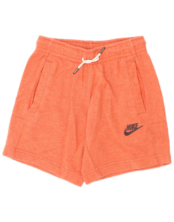Chłopięce spodenki sportowe Nike o standardowym kroju, 8-9 lat, małe, pomarańczowe, bawełniane