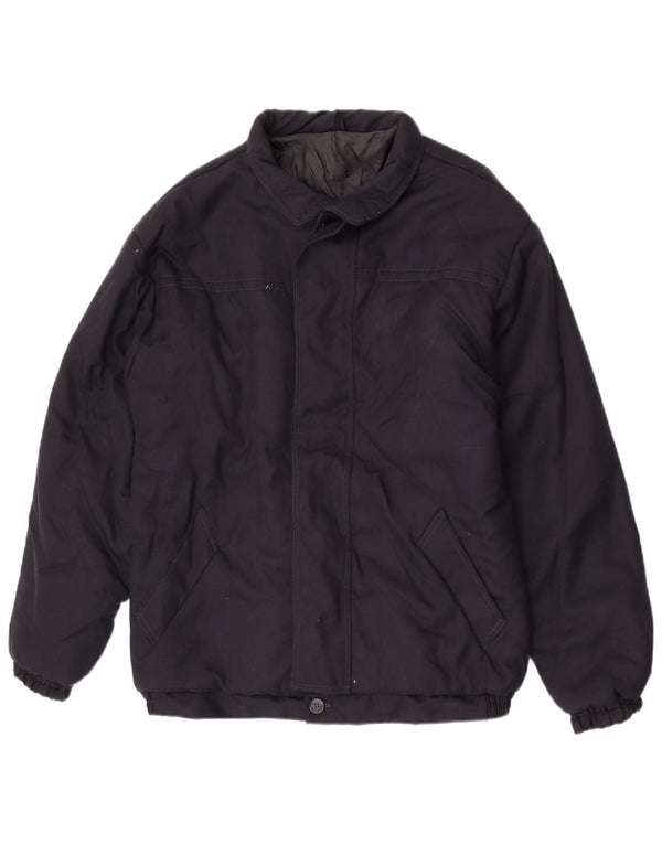 Vintage męska kurtka bomber UK 42 XL granatowa