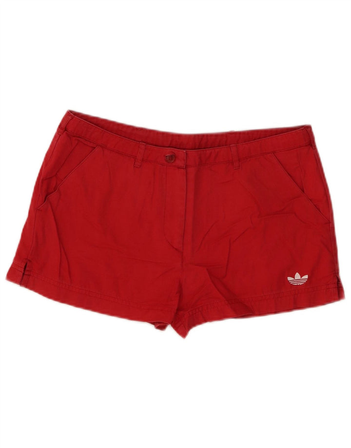 Adidas Damskie Hot Pants UK 10 Small W29 Czerwona Bawełna