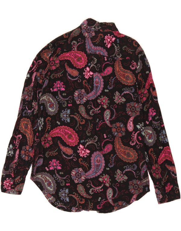 Koszula damska BENETTON UK 10 Small Black Paisley Modal