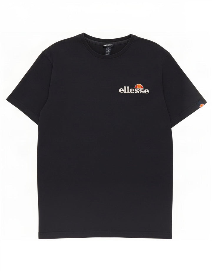 Męska koszulka z grafiką Ellesse Top, średnia, granatowa bawełna