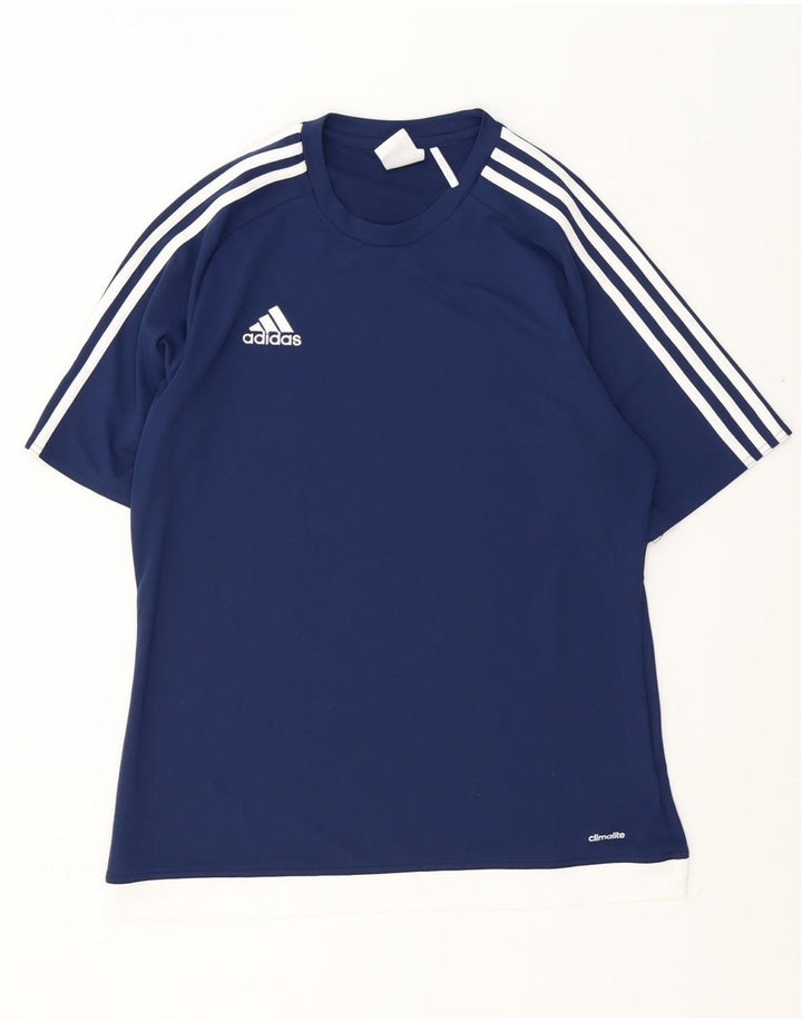 Adidas Męska koszulka Climalite Top Medium Granatowy Poliester