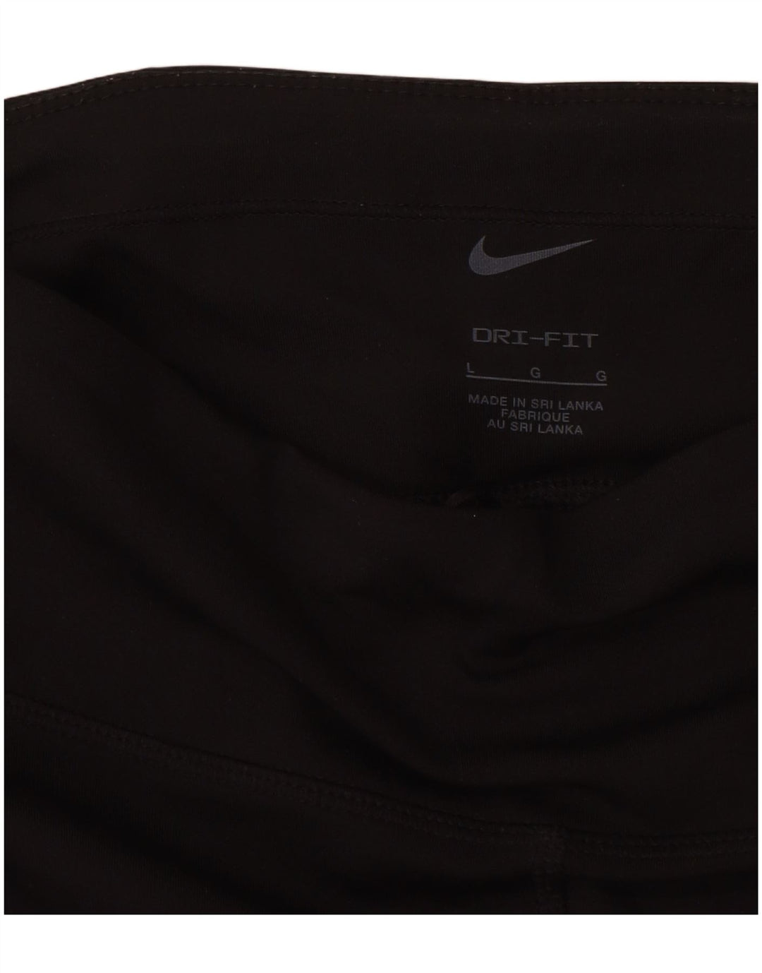 Damskie legginsy NIKE Dri Fit Capri UK 14, duże, czarne, poliestrowe