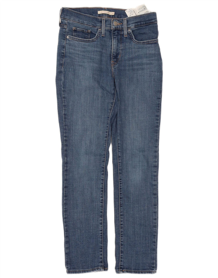 Damskie jeansy Levi's 312 Shaping W27 L28 Niebieska bawełna