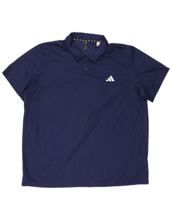 Męska koszulka polo Adidas Aeroready 2XL granatowa, poliestrowa
