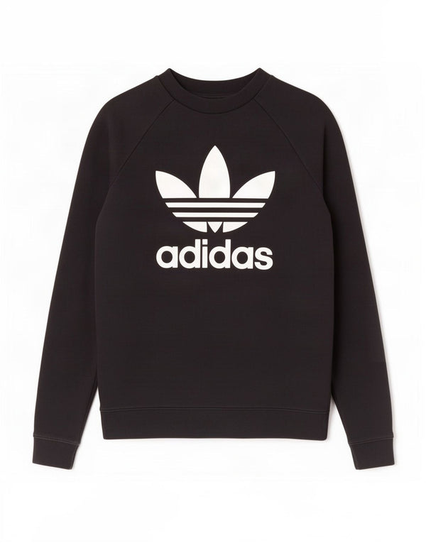 Damska bluza Adidas Graphic Jumper UK 10 Mała czarna bawełna