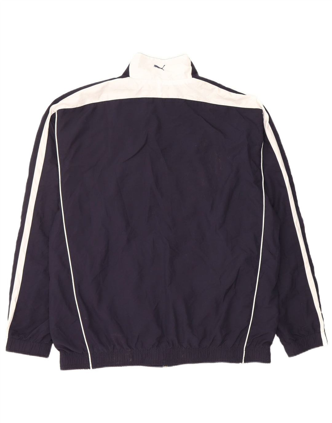 Męska kurtka dresowa Puma, duża, granatowa, z poliestru w blokach kolorów