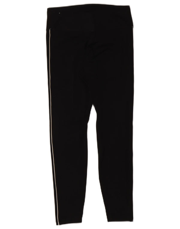 Damskie legginsy Nike Dri Fit Graphic Crop UK 12, średni czarny poliester