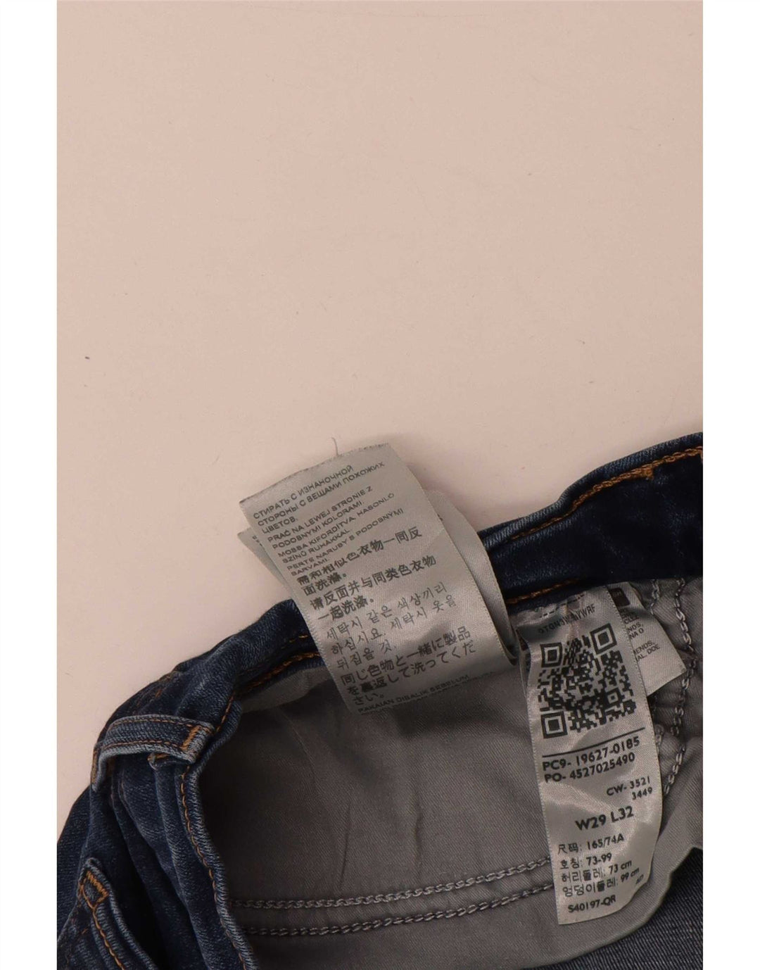 Damskie jeansy Levi's 312 Shaping W29 L32 Granatowa bawełna