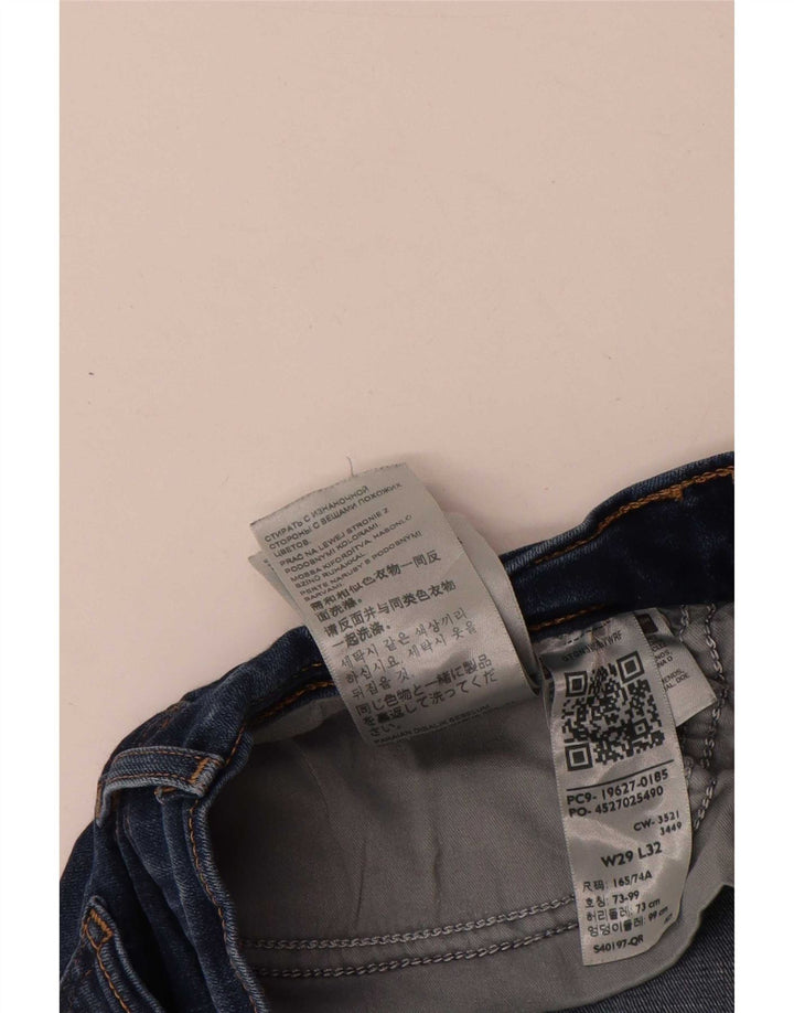 Damskie jeansy Levi's 312 Shaping W29 L32 Granatowa bawełna