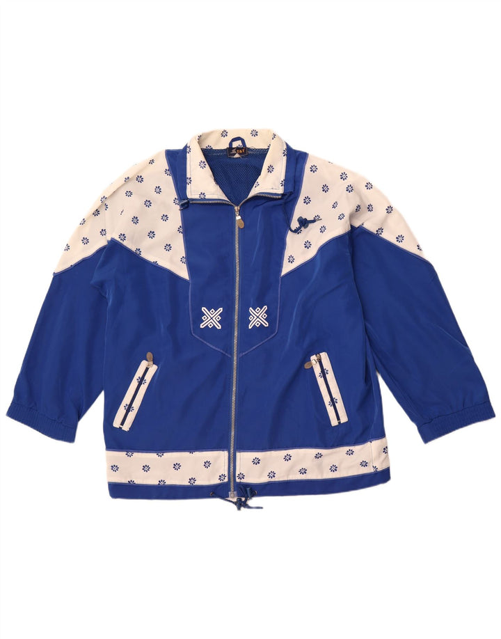 Damska kurtka dresowa VINTAGE 2XL w kolorze niebieskim, retro