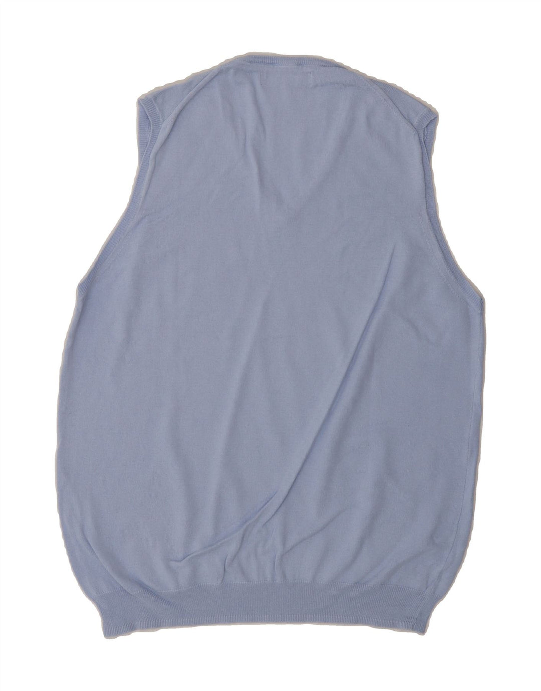 ZARA Mens Vest Tank Top Medium Blue Vintage Zara and Second-Hand Zara from Messina Hembry 