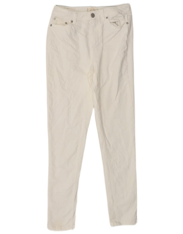 Dżinsy damskie JOULES UK 10 Small W27 L28 Biała bawełna