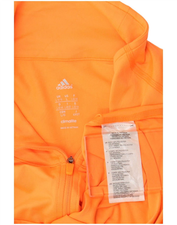 Damski dres ADIDAS Climalite z pulowerem, UK 16/18, duży pomarańczowy