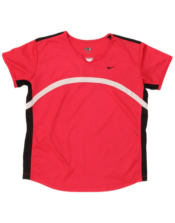 Damska koszulka Nike Dri Fit Top US 8/10, poliester w kolorze średniej czerwieni