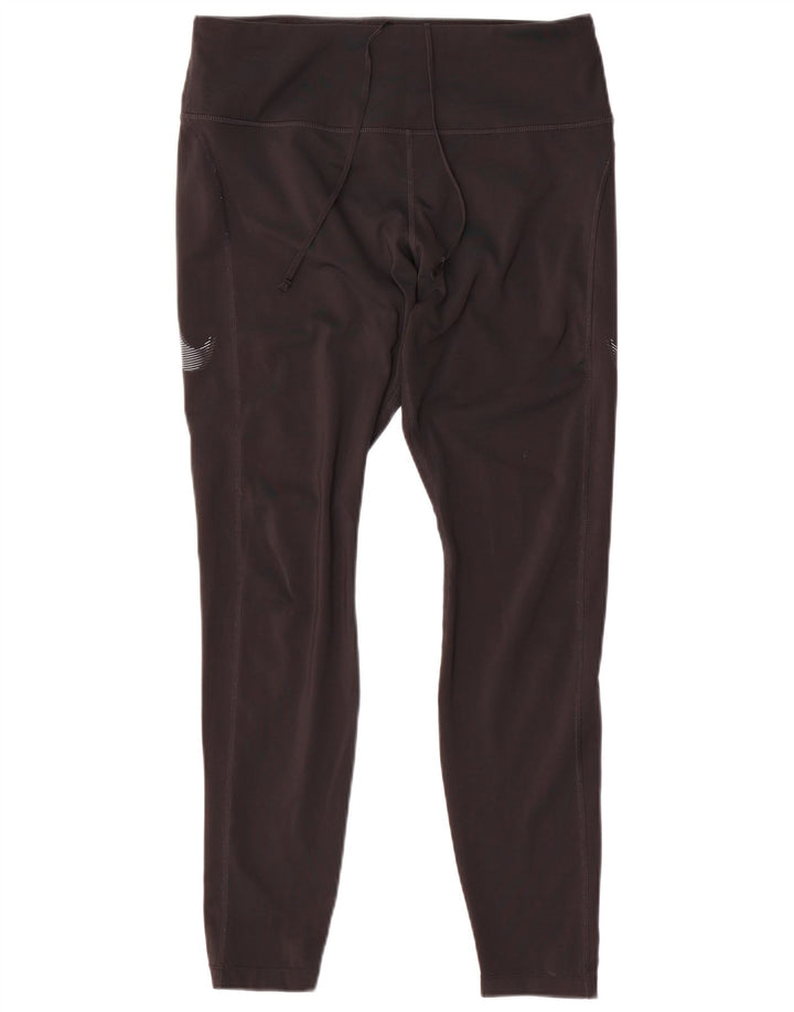 Damskie legginsy Nike Graphic UK 14, duże, czarne, poliestrowe