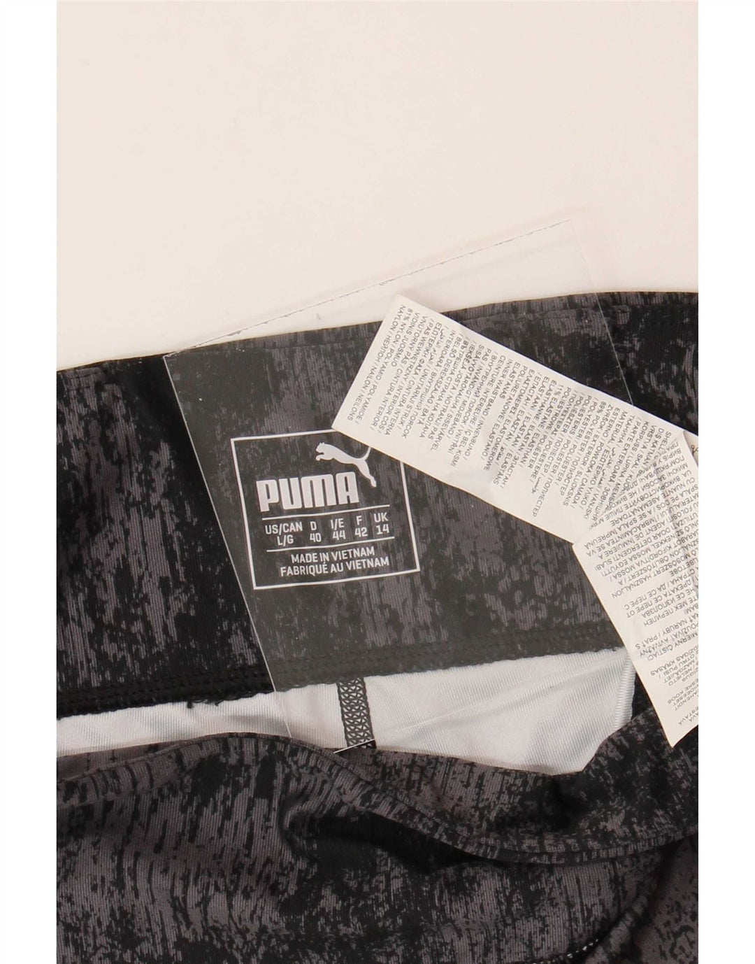 Legginsy damskie Puma UK 14, duże, czarne, poliestrowe
