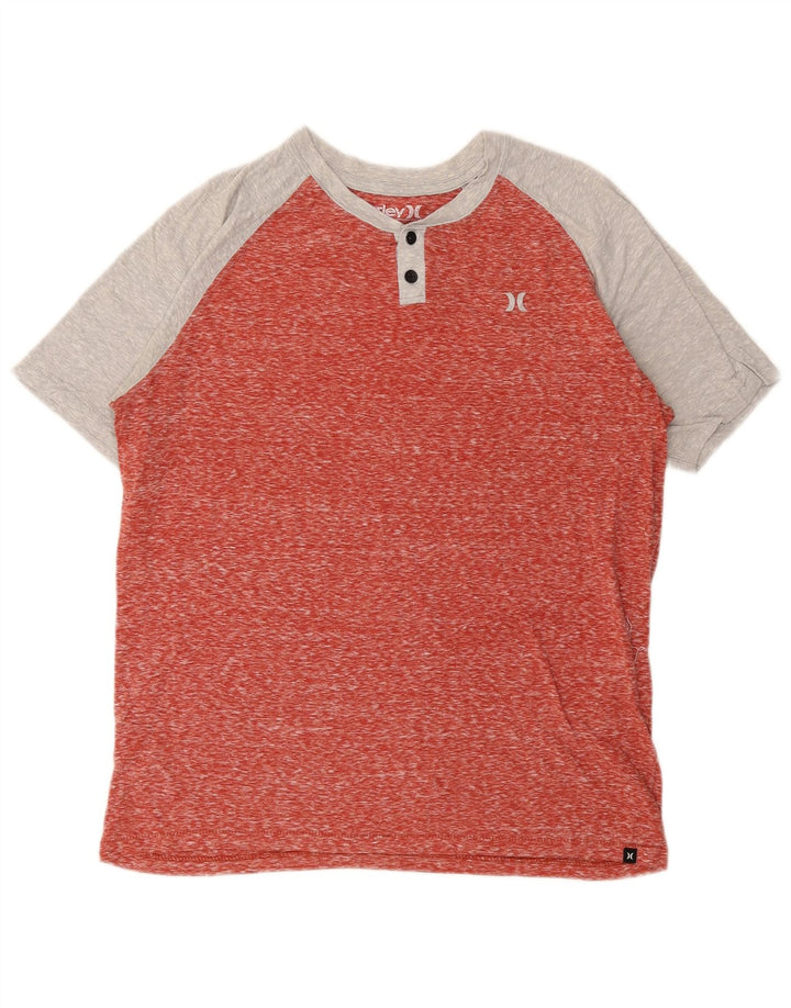 T-shirt męski Hurley Top, poliester w kolorze średniej czerwieni