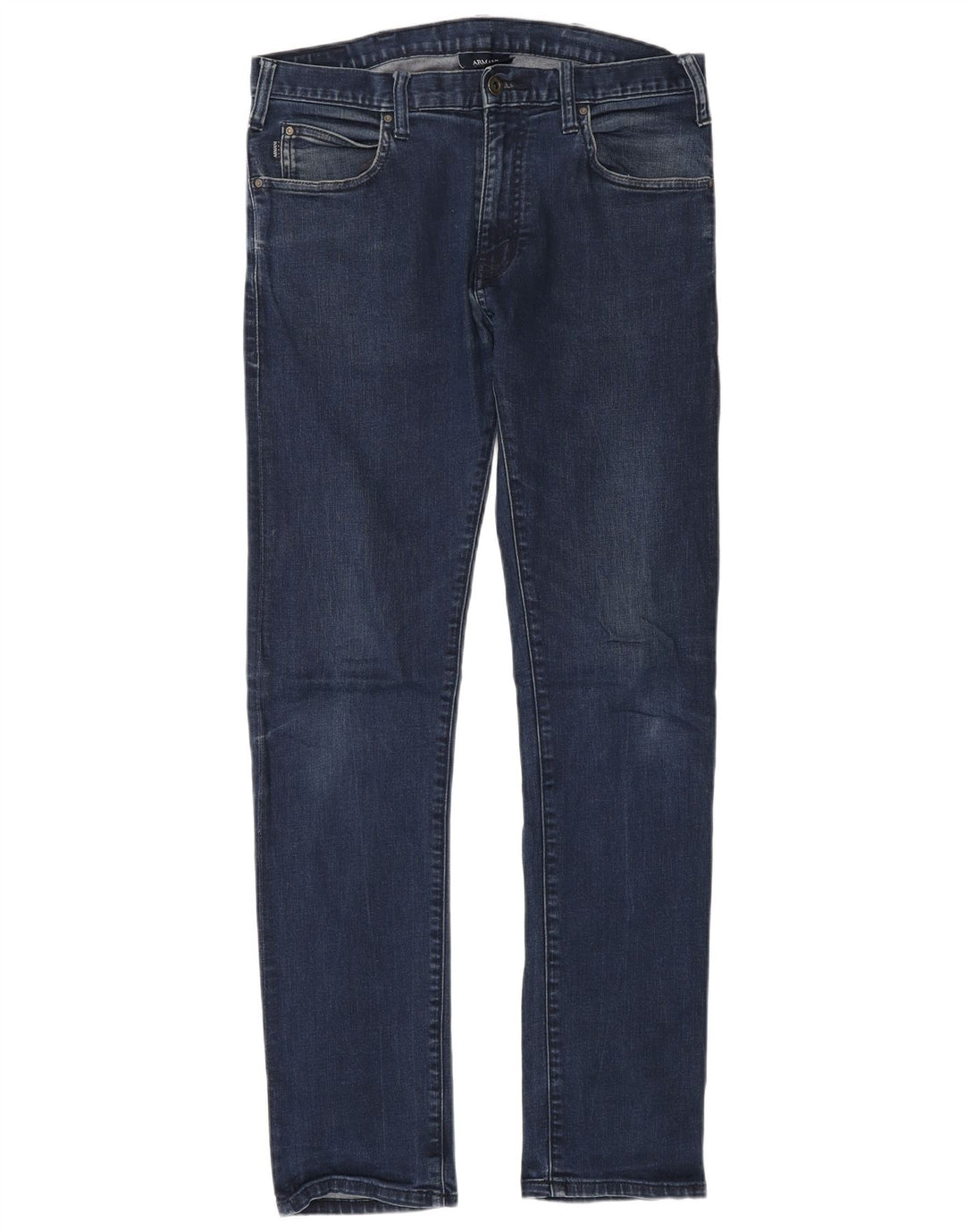 ARMANI Męskie jeansy slim W30 L32 Niebieskie bawełniane