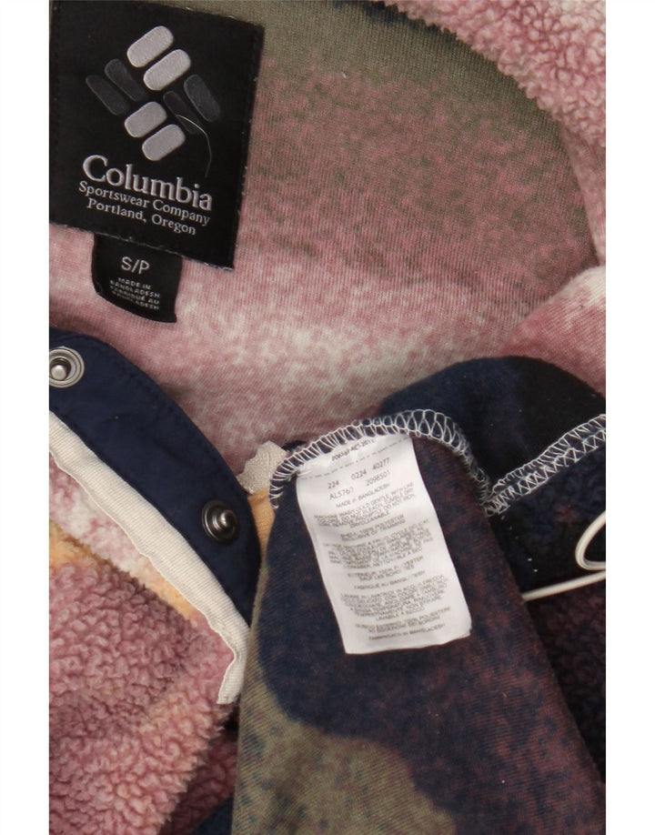 Damski sweter oversize z polaru Columbia, UK 10, mały, wielokolorowy